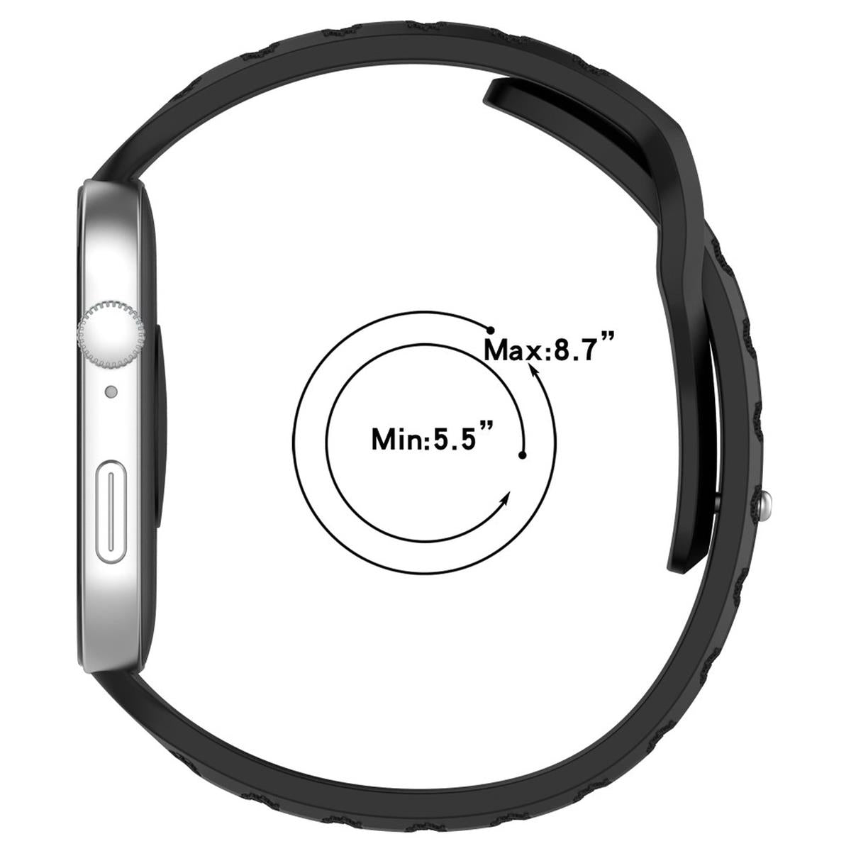 Sportarmband für Huawei Watch Fit 3 Verstellbar Silikon Band 24mm Rosa
