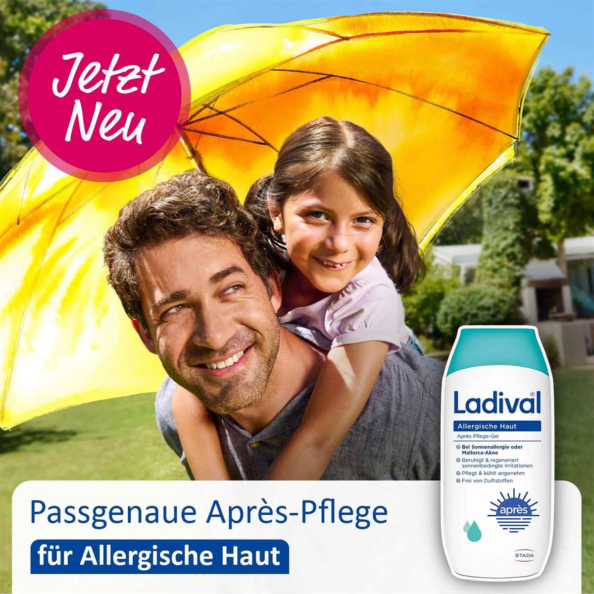 Ladival Après Pflege Gel für allergische Haut - Sonnencreme kühlend und feuchtigkeitsspendend 200ml