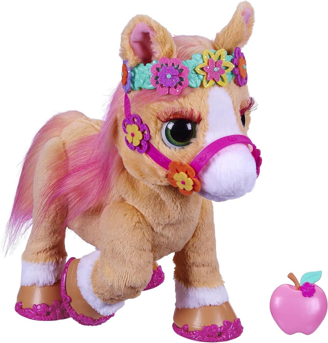 FurReal Hasbro Cinnamon, Mein stylisches Pony, 80+ Geräusche, Reaktionen, 26 Accessoires, (35 cm)