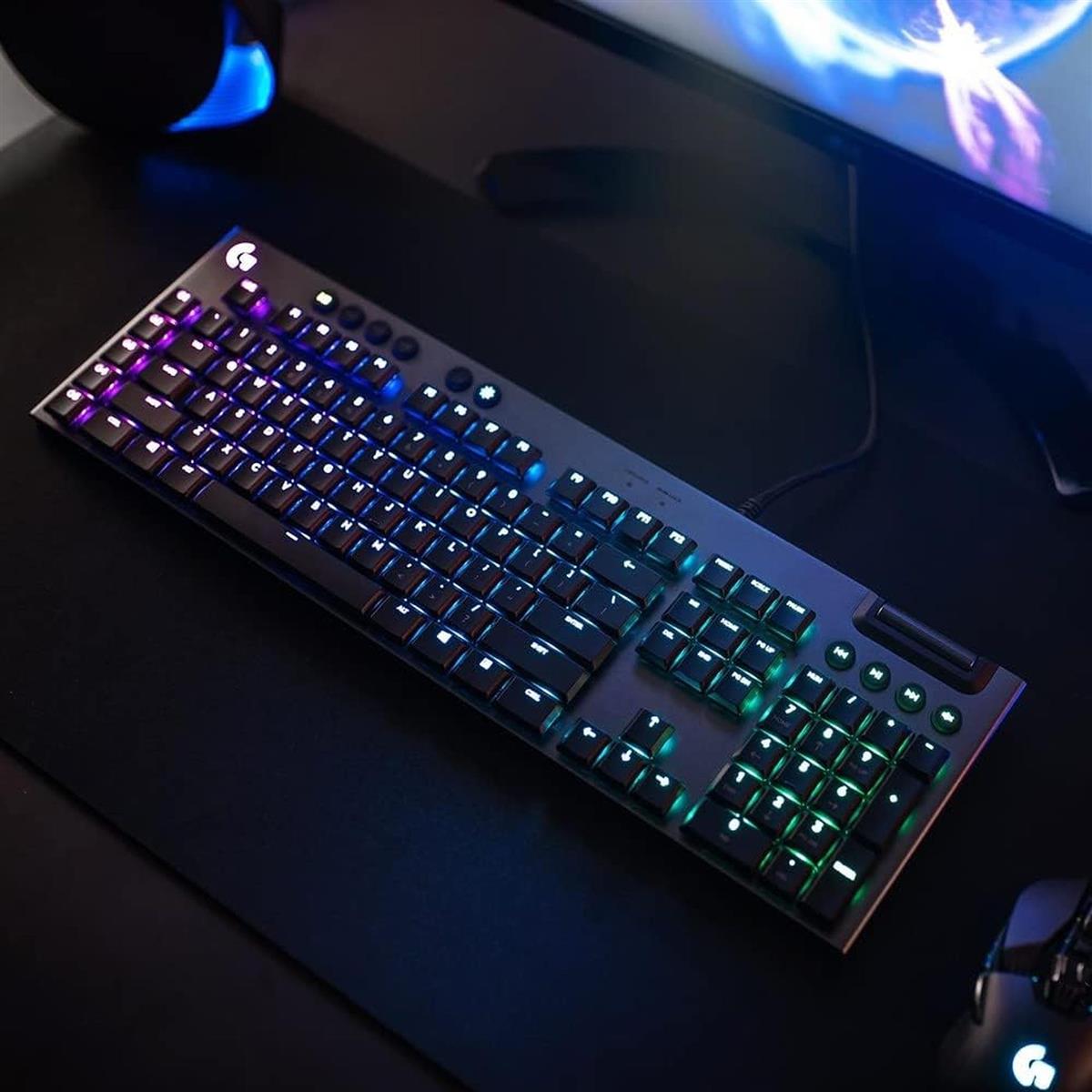 Logitech G815 mechanische Gaming-Tastatur, Taktile GL-Tasten, LIGHTSYNC RGB, 5 G-Tasten QWERTZ