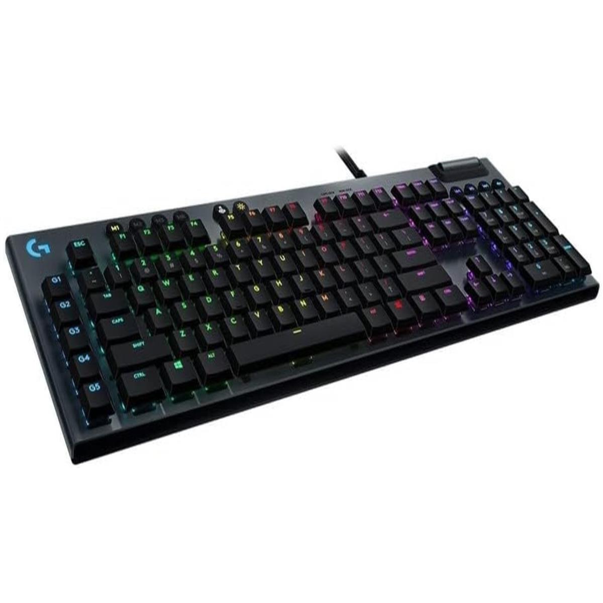 Logitech G815 mechanische Gaming-Tastatur, Taktile GL-Tasten, LIGHTSYNC RGB, 5 G-Tasten QWERTZ