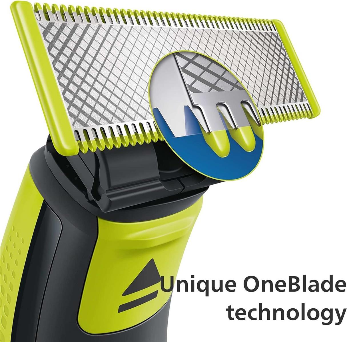 Philips OneBlade Original-Ersatzklingen mit Körper-Kit, 2er-Pack, QP620/50