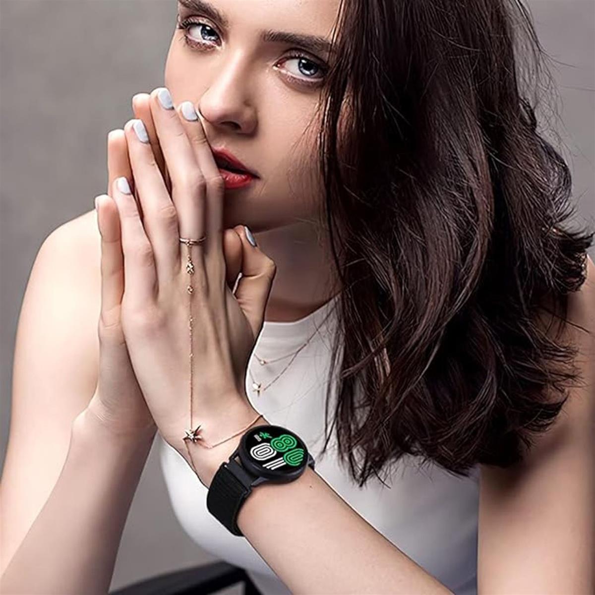 Armband für Samsung Galaxy Watch 3/1/Gear2/S3 Strap Watchband Nylon 22mm Rosa