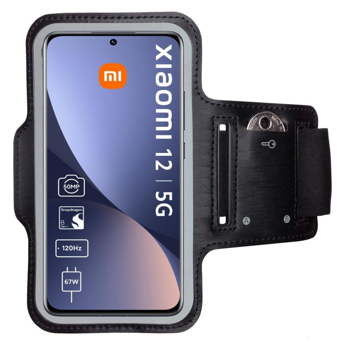 Armband für Xiaomi 12 / 12X Sportarmband Handy Tasche Fitness Jogging Handyhülle
