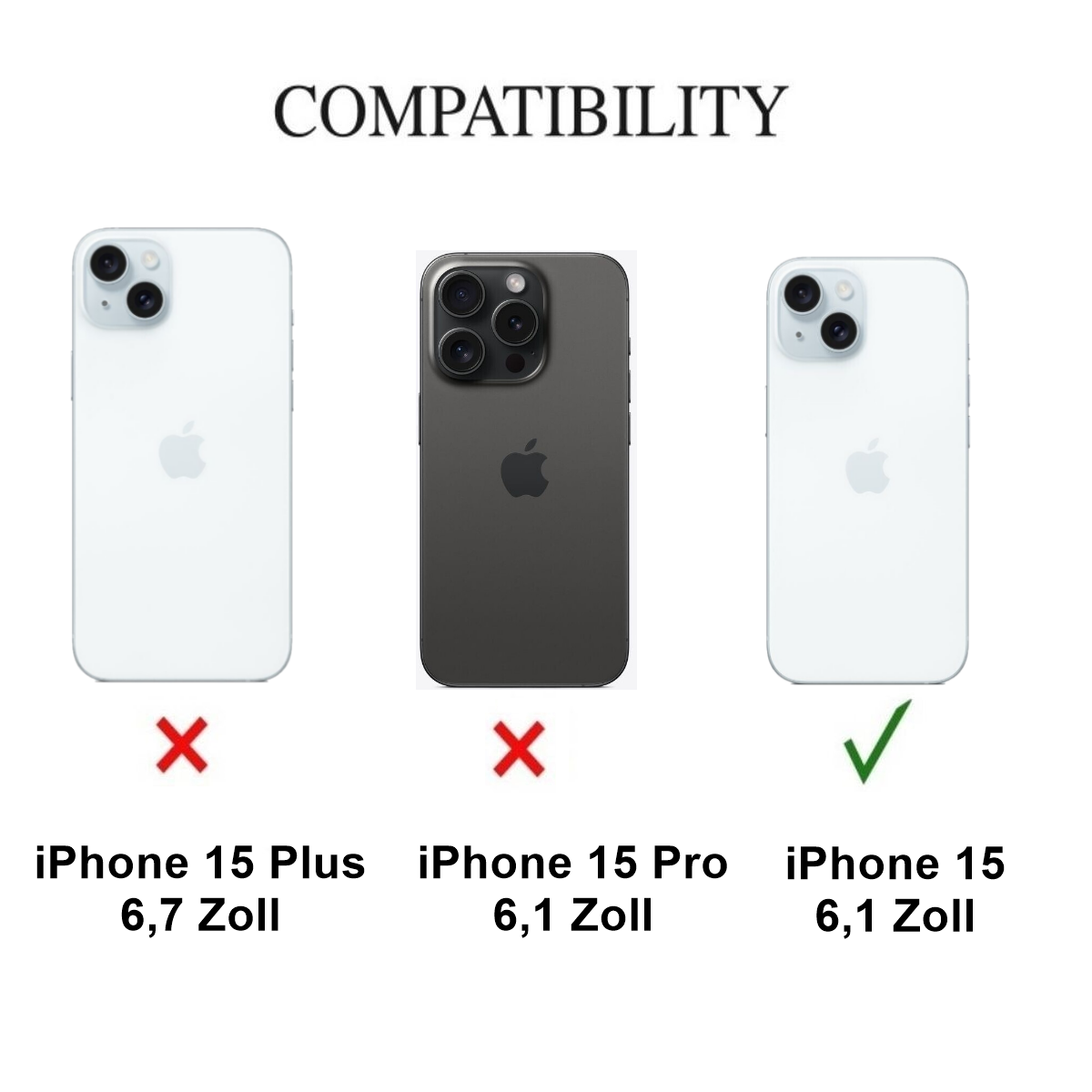 Coque pour Apple iPhone 15 coque de protection silicone transparente - CoverKingz