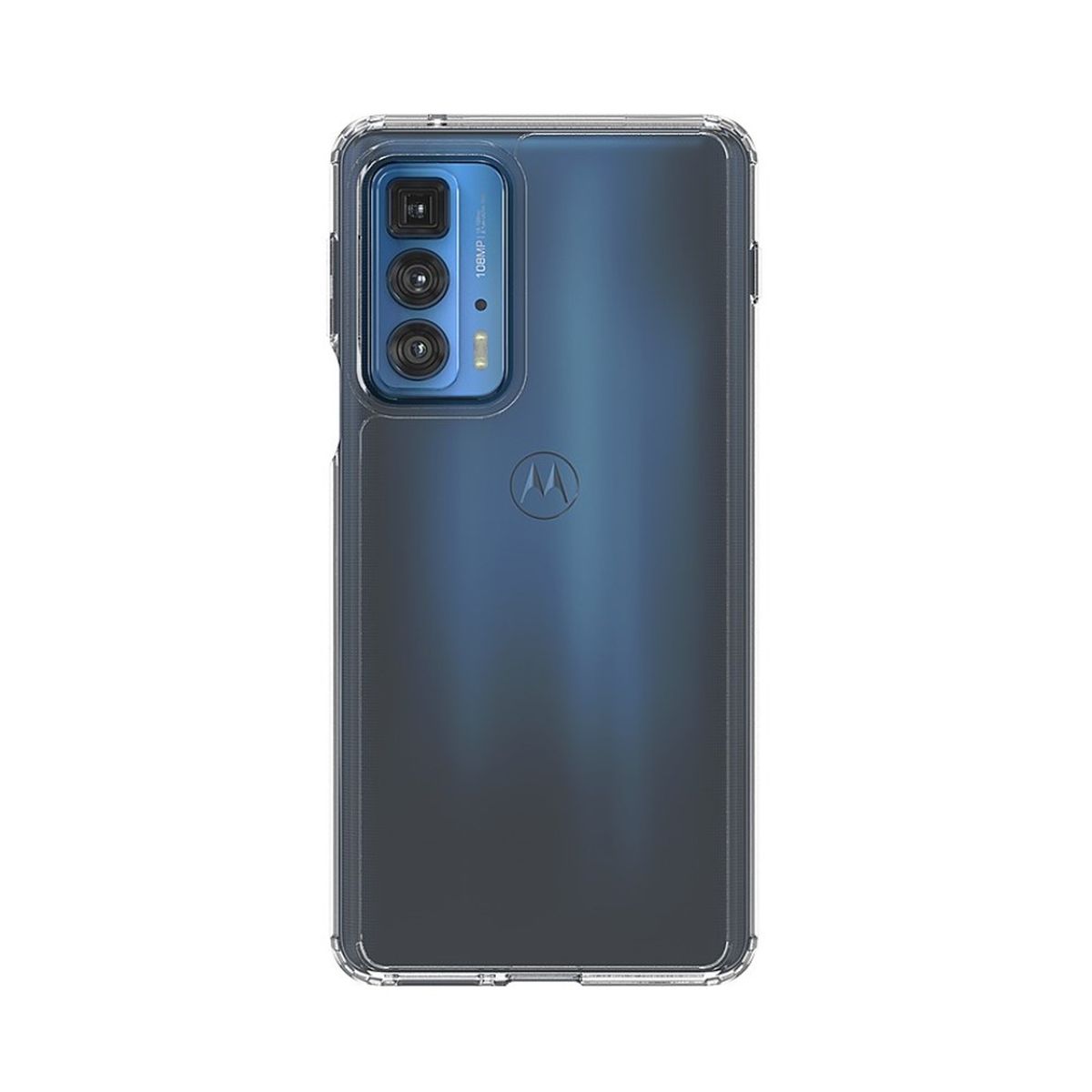 Hülle für Motorola Edge 20 Pro Handyhülle Hybrid Silikon Case Bumper Cover Klar