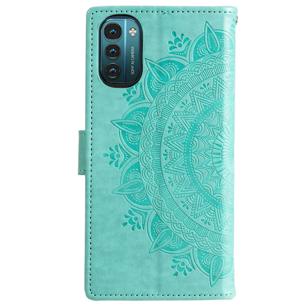 Hülle für Nokia G21/G11 Handyhülle Flip Case Cover Schutzhülle Etui Mandala Grün