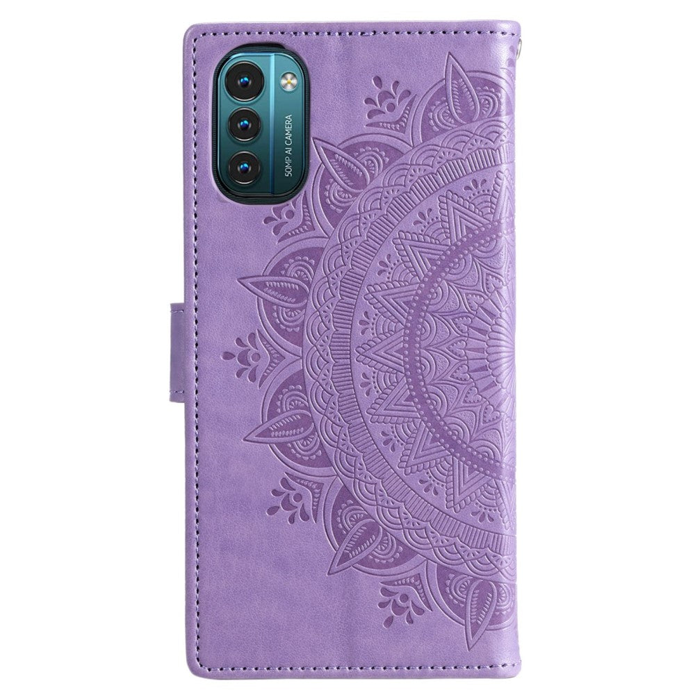 Hülle für Nokia G21/G11 Handyhülle Flip Case Cover Schutzhülle Etui Mandala Lila