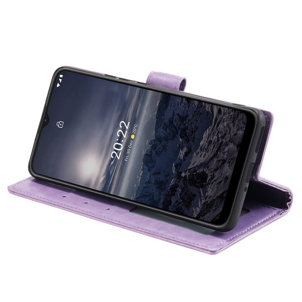Hülle für Nokia G21/G11 Handyhülle Flip Case Cover Schutzhülle Etui Mandala Lila