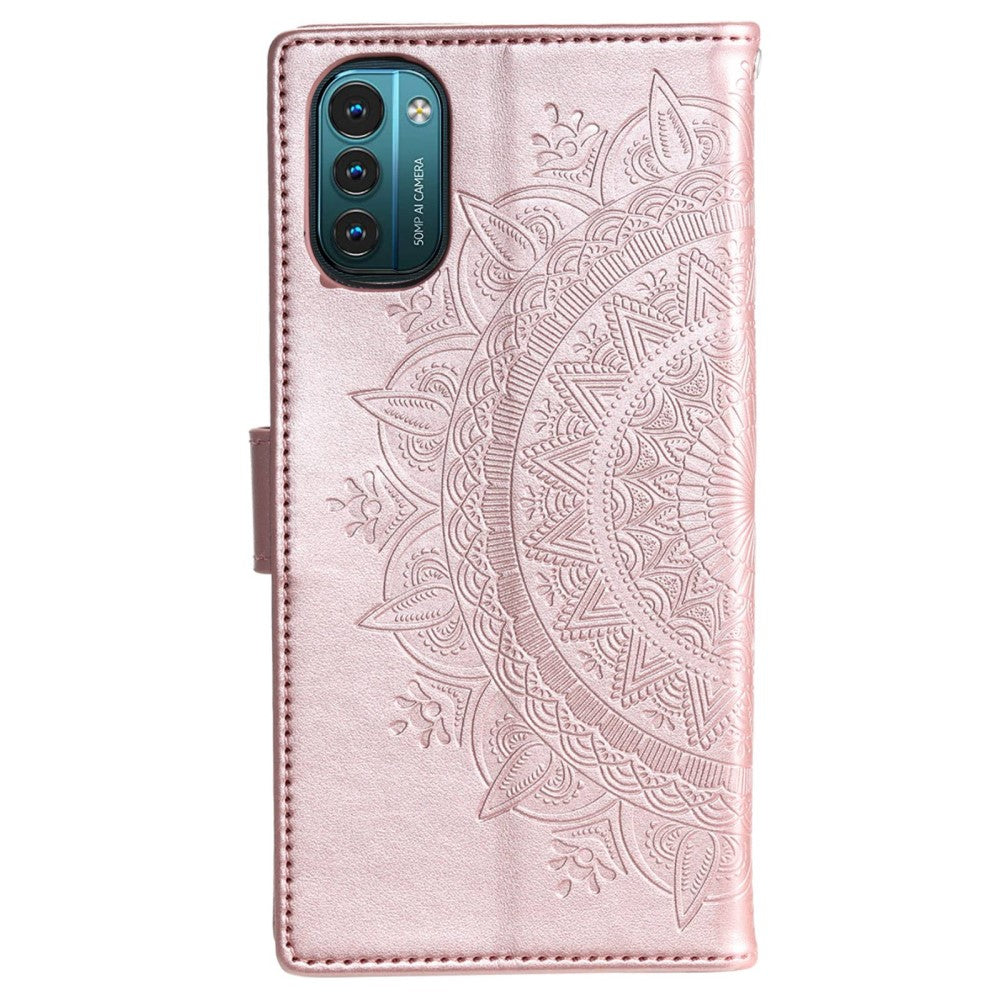 Hülle für Nokia G21/G11 Handyhülle Flip Case Cover Schutzhülle Mandala Rosegold