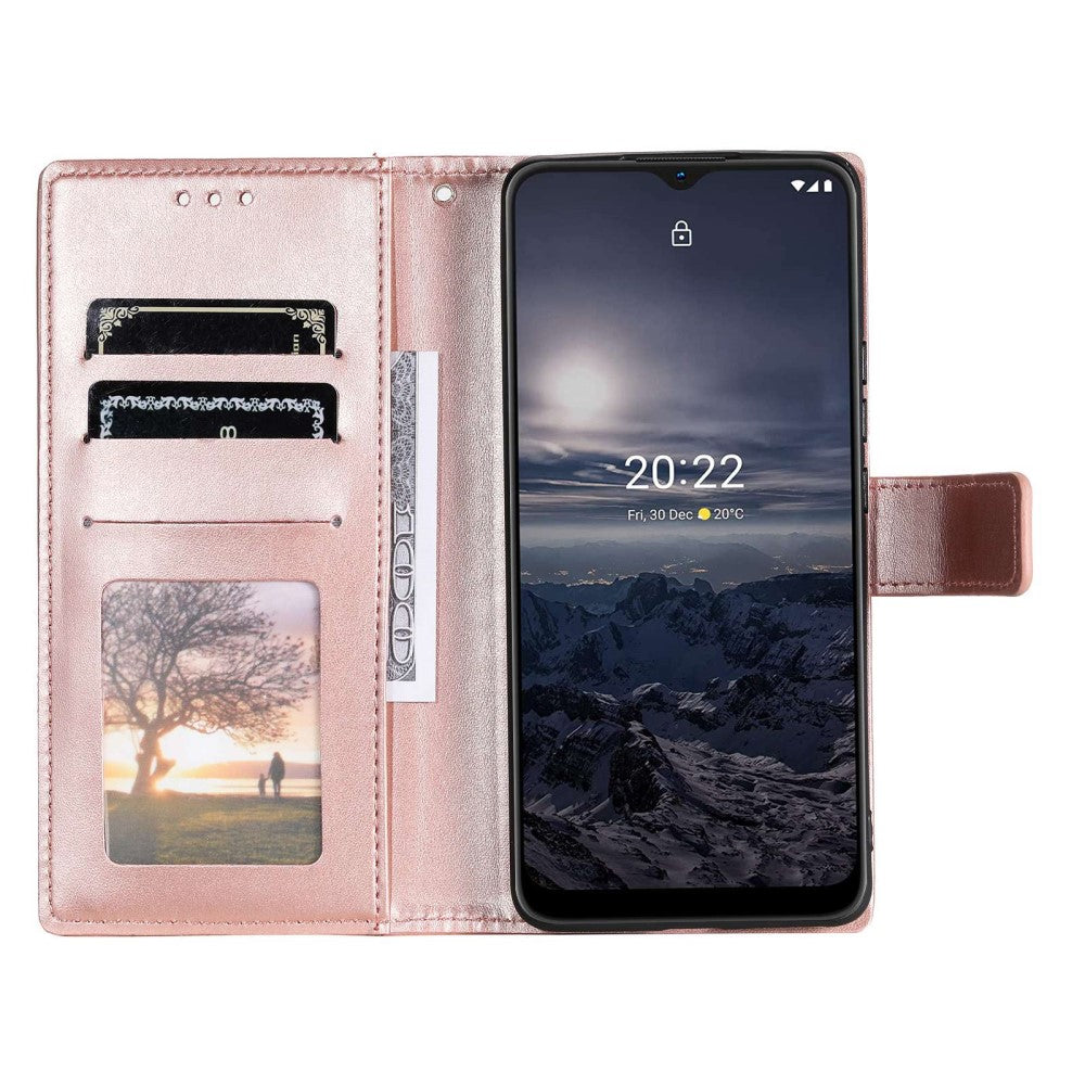Hülle für Nokia G21/G11 Handyhülle Flip Case Cover Schutzhülle Mandala Rosegold