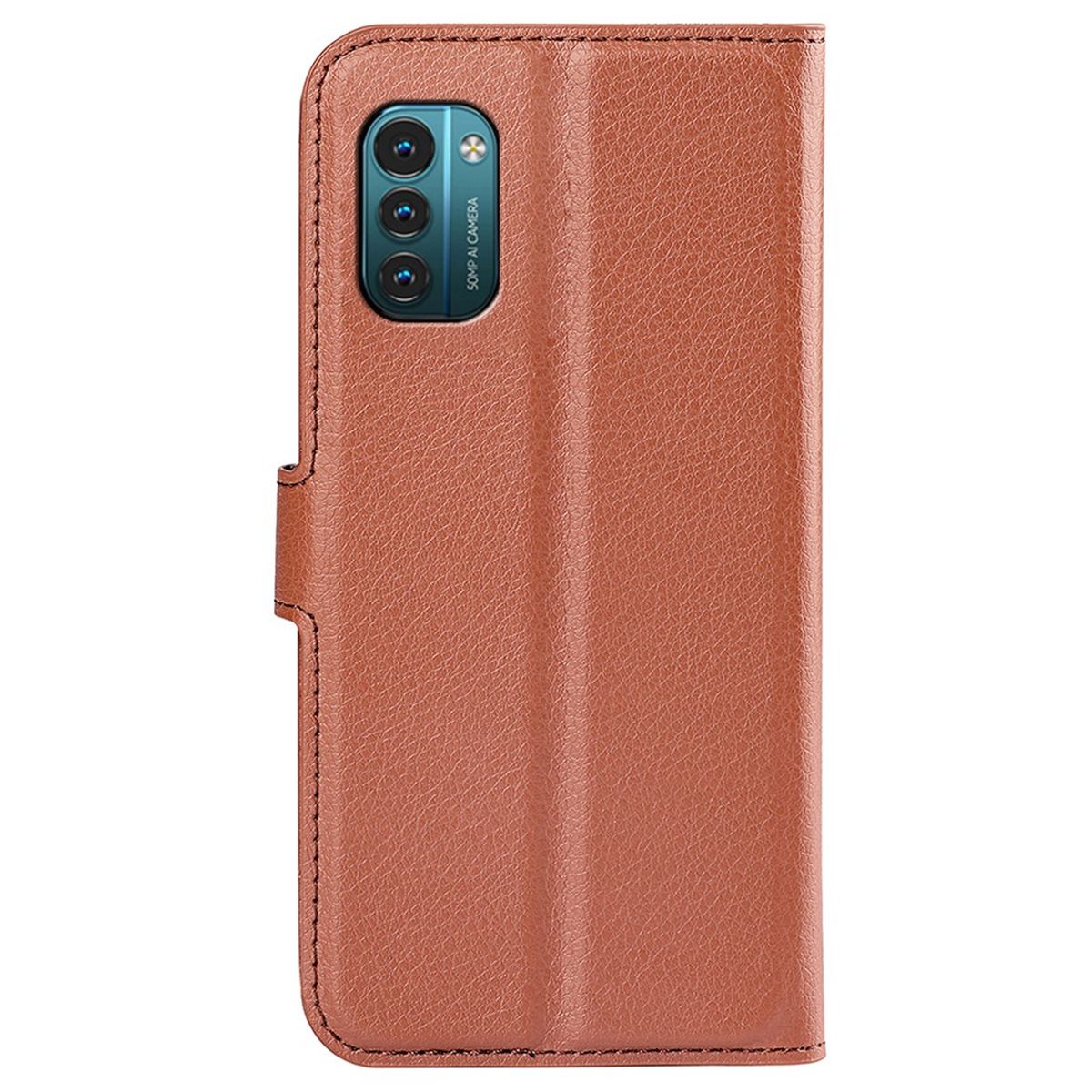 Hülle für Nokia G21/G11 Handyhülle Flip Case Schutzhülle Cover Tasche Etui Braun