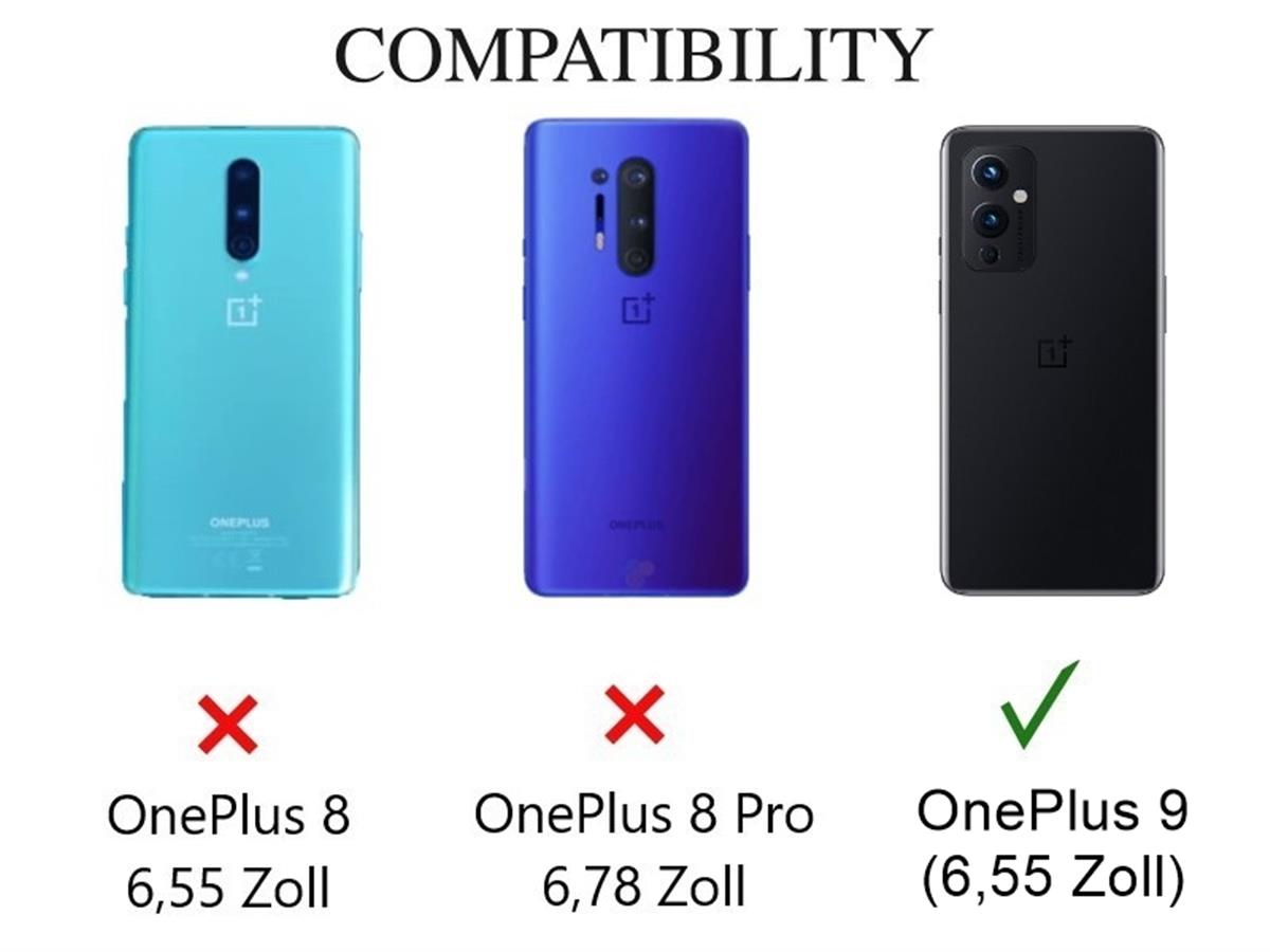 Hülle für OnePlus 9 Handyhülle Silikon Cover Case Bumper Schutzhülle klar