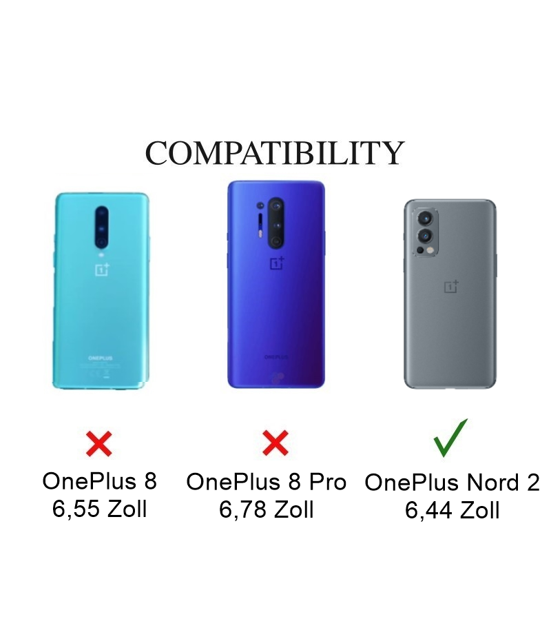 Hülle für OnePlus Nord 2 Handyhülle Silikon Cover Case Bumper Schutzhülle klar