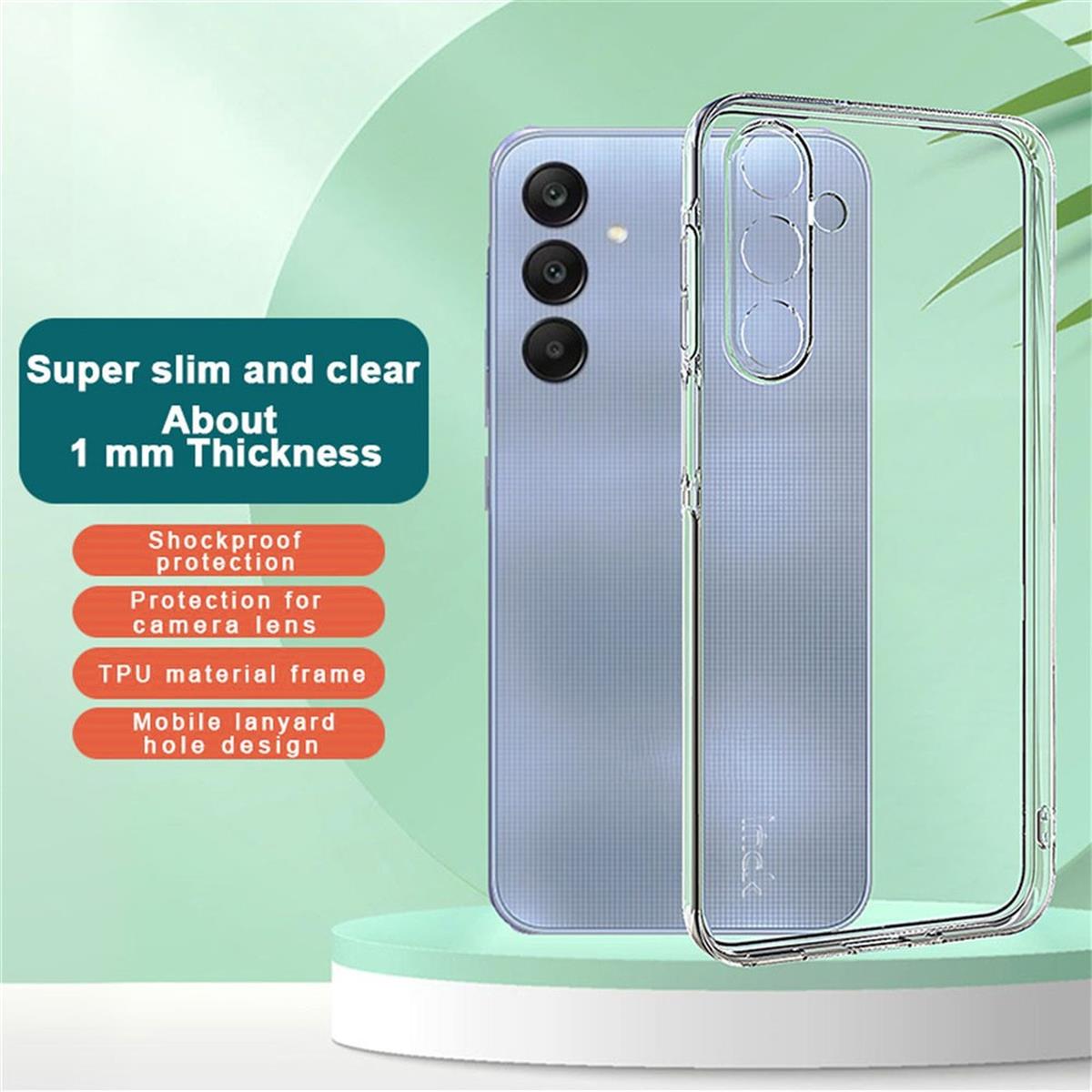 Hülle für Samsung Galaxy A16 5G Handyhülle Silikon Cover Bumper Softcase Klar