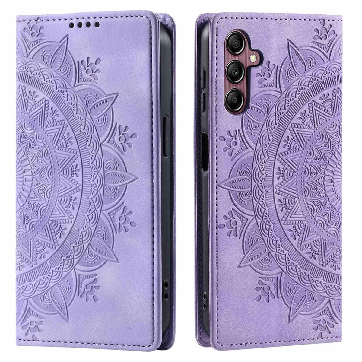 Hülle für Samsung Galaxy A56 Handyhülle Flip Case Cover Tasche Etui Mandala Lila
