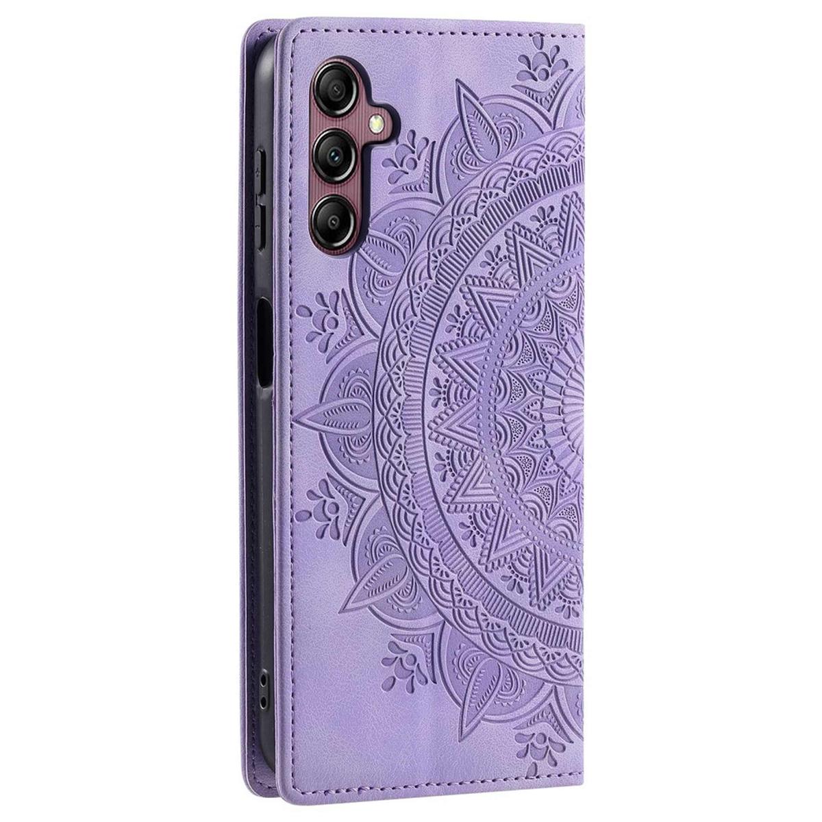 Hülle für Samsung Galaxy S24 FE Handyhülle Flip Case Cover Tasche Mandala Lila