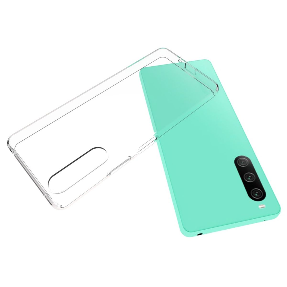 Hülle für Sony Xperia 10 V Handyhülle Silikon Cover Case Bumper Softcase Klar