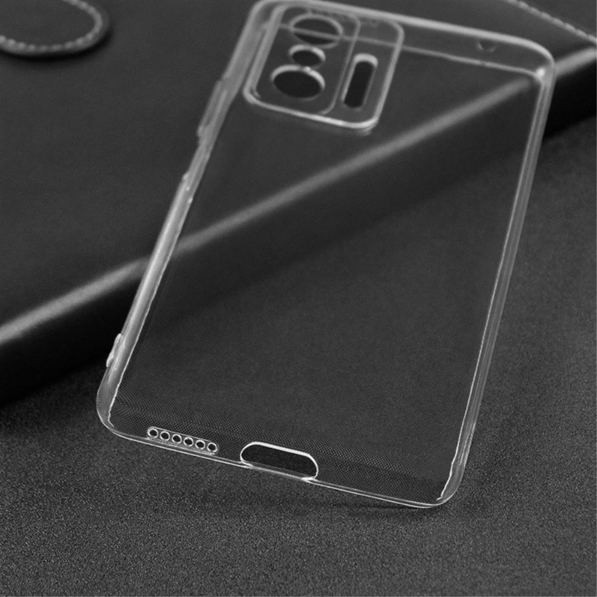 Hülle für Xiaomi 11T / 11T Pro Handyhülle Silikon Cover Case Bumper Etui klar