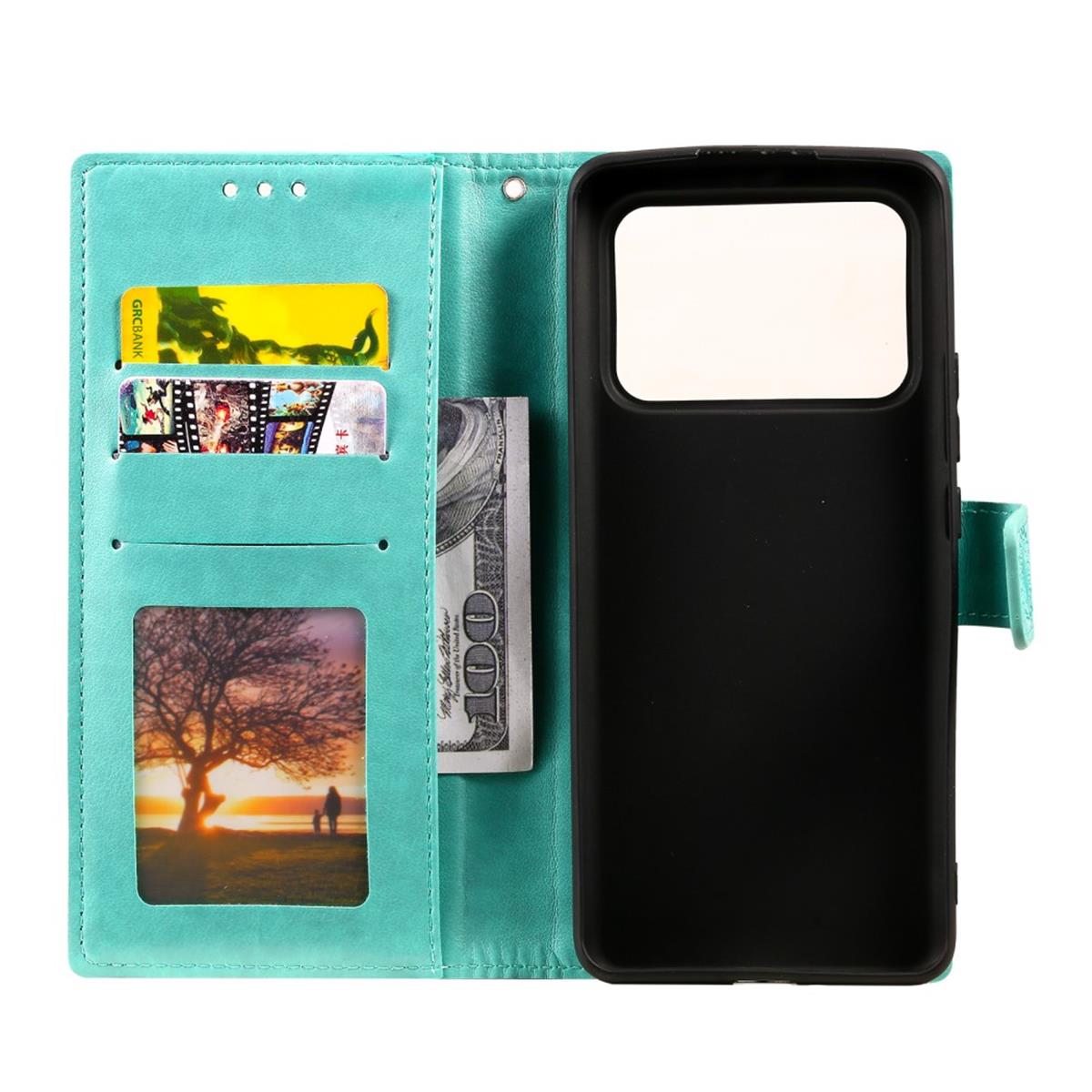 Hülle für Xiaomi Mi 11 Ultra Handyhülle Flip Case Cover Schutzhülle Mandala Grün