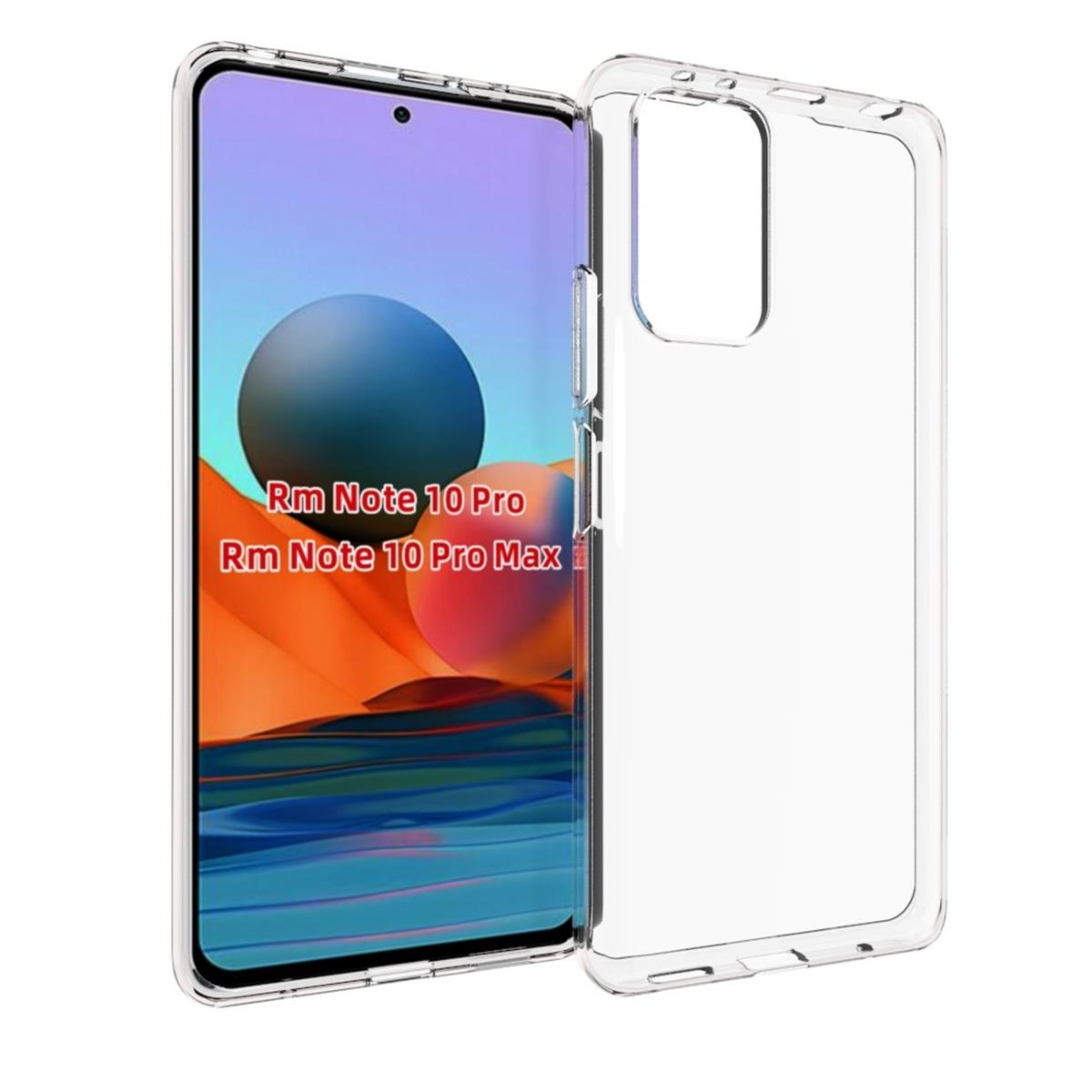 Hülle für Xiaomi Redmi 10/10 Prime Handyhülle Silikon Cover Case Bumper klar