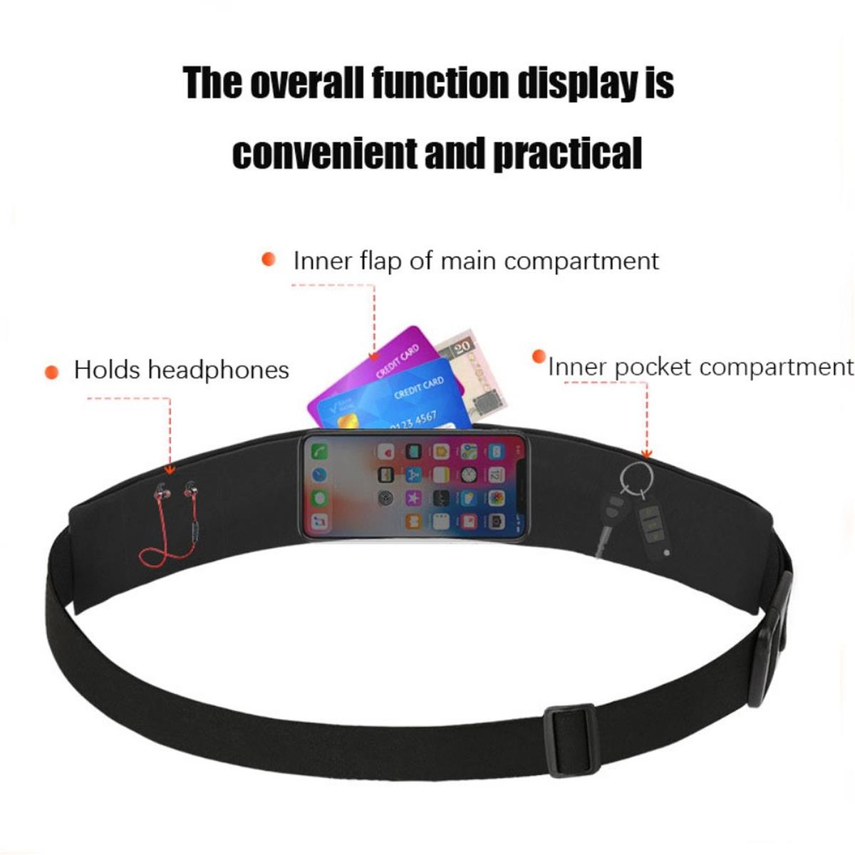 Laufgürtel für alle Smartphones Sportgürtel Hüfttasche Running Belt Joggen Fitness