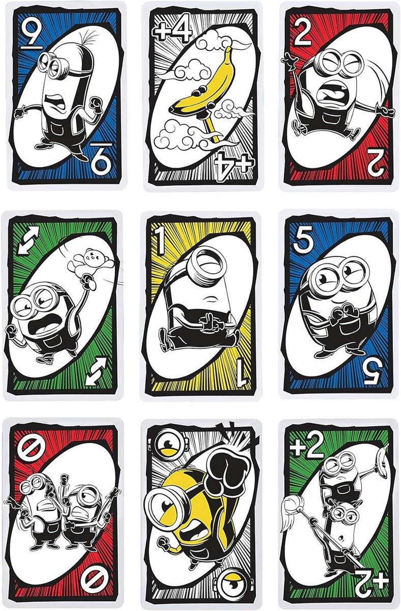 Mattel Games UNO Edition Minions 2 Kartenspiel für Kinder und Familien 112 Karten