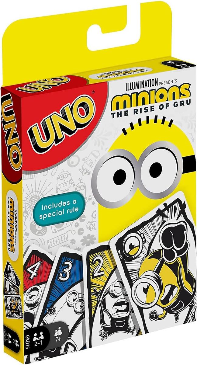 Mattel Games UNO Edition Minions 2 Kartenspiel für Kinder und Familien 112 Karten