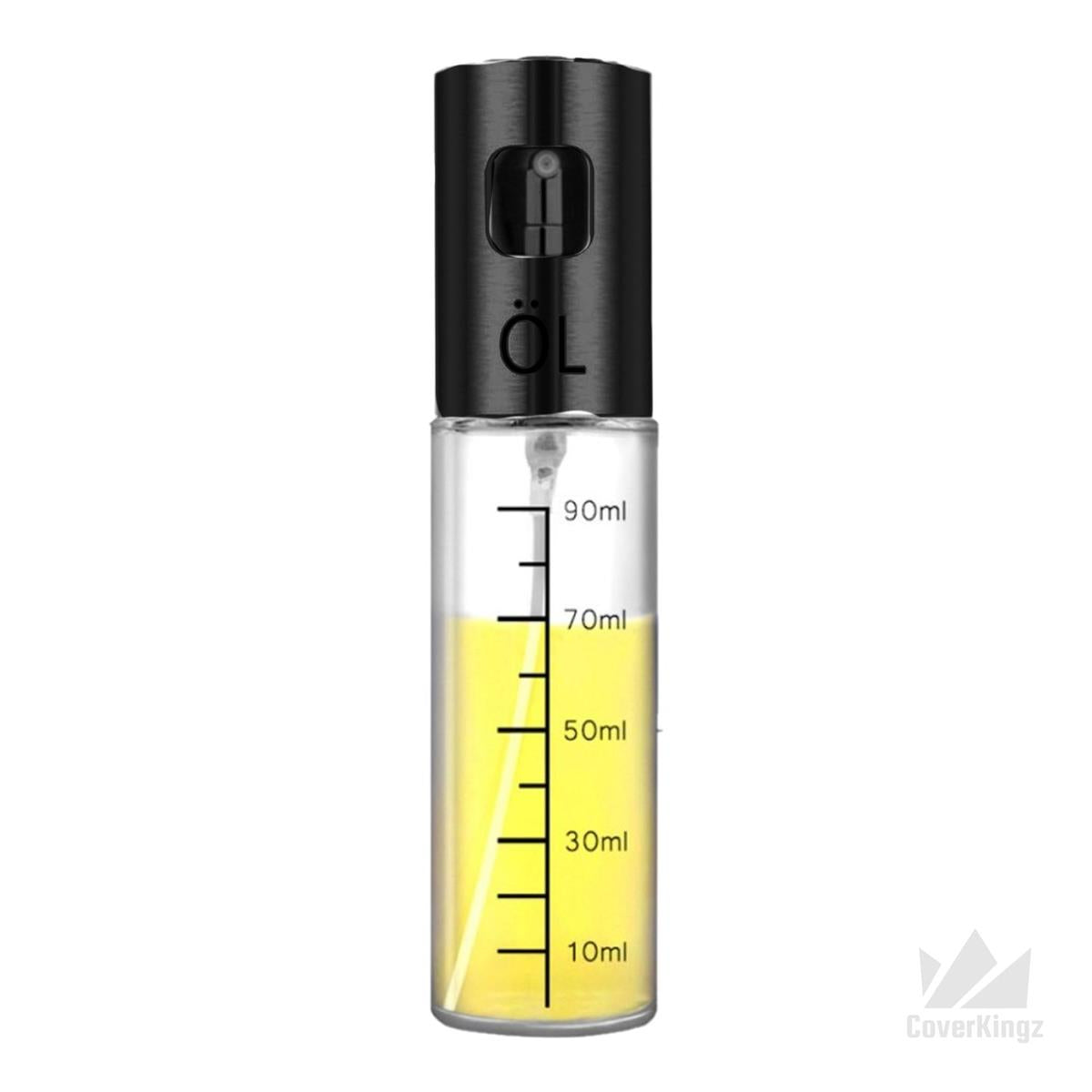 Ölsprüher für Speiseöl Öl Sprühflasche Ölzerstäuber Oil Sprayer Ölspender Schwarz