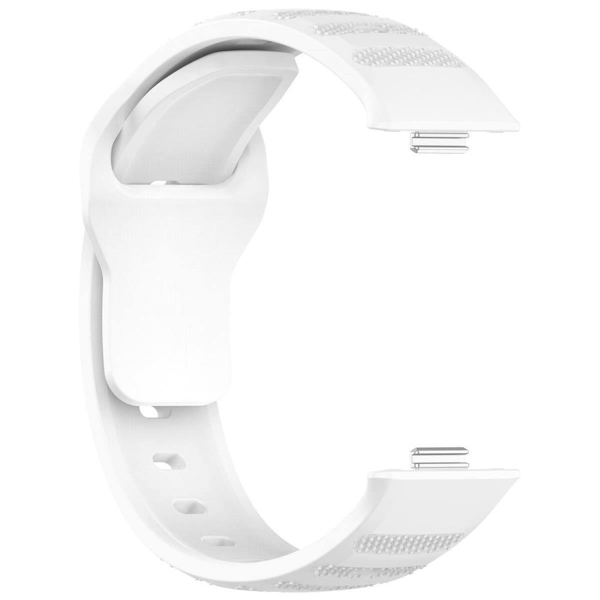 Sportarmband für Huawei Watch Fit 3 Verstellbar Silikon Band 24mm Weiß