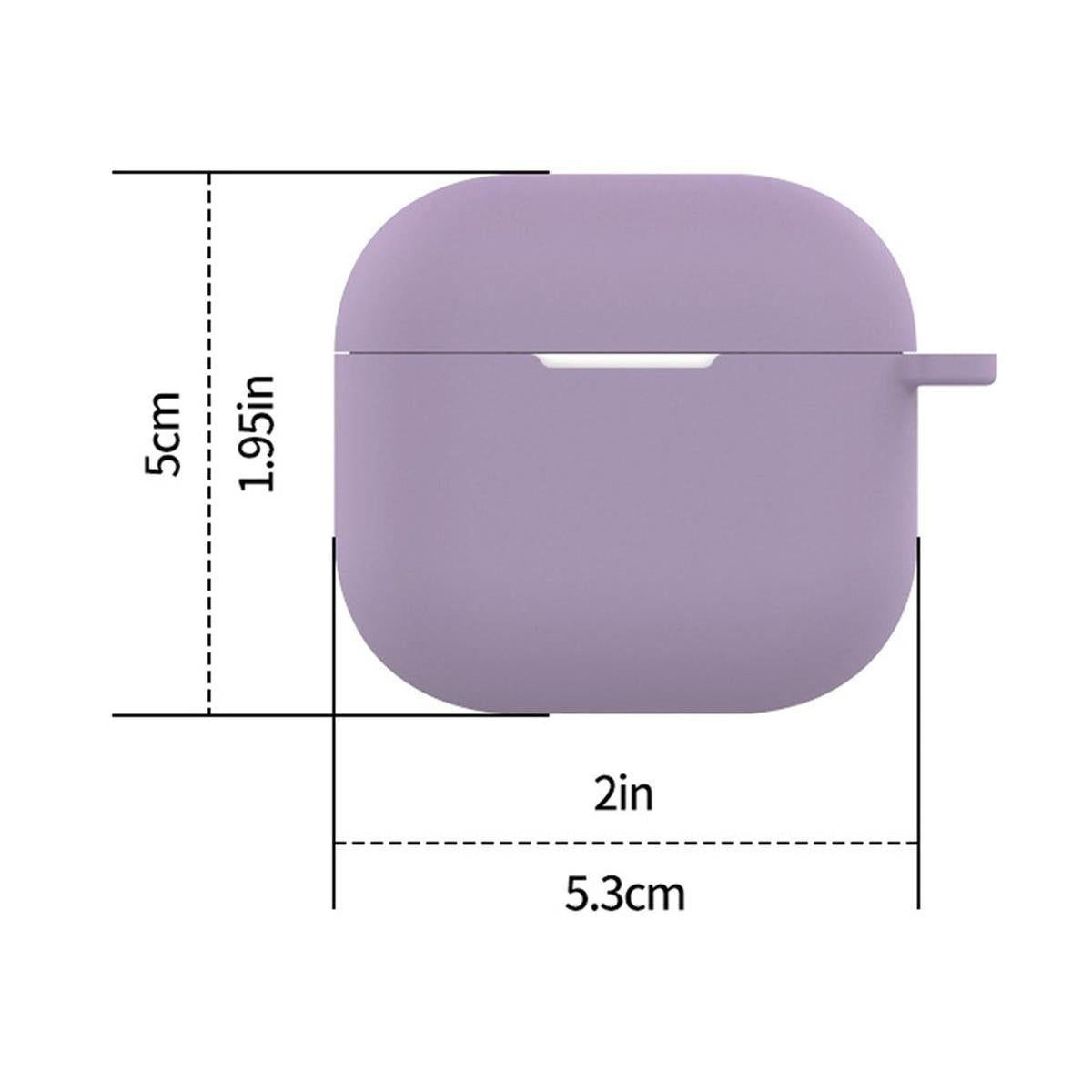 Hülle für Apple AirPods 4 Silikon Case Cover Etui Bumper Schutzhülle Dunkelgrün
