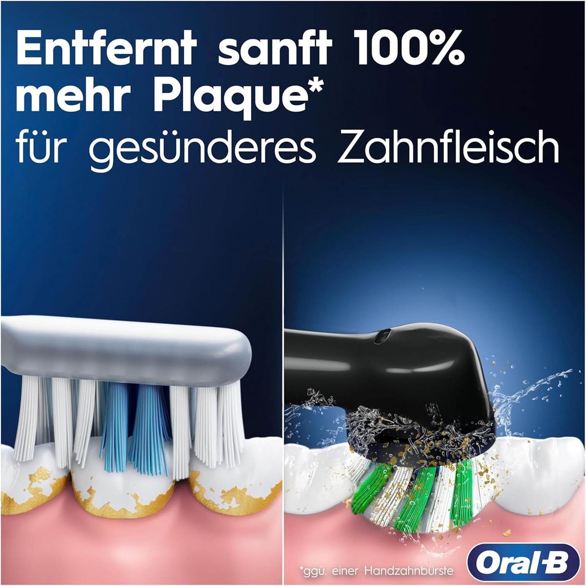 Oral-B Pro Series 3 Elektrische Zahnbürste/Electric Toothbrush, 1 Aufsteckbürste, 3 Putzmodi und visuelle 360° Andruckkontrolle für Zahnpflege, Reiseetui, Special Edition, Designed by Braun, white