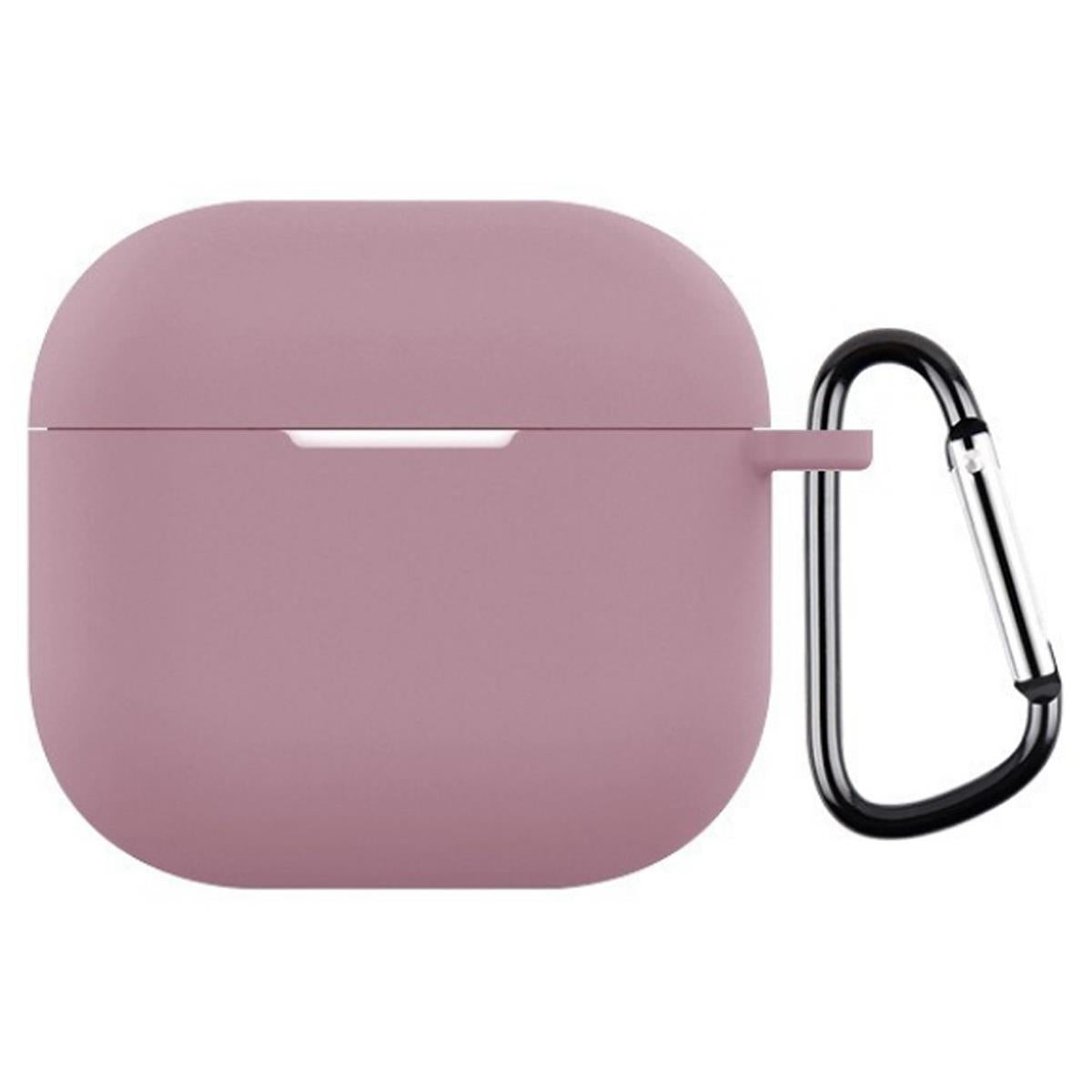 Hülle für Apple AirPods 4 Silikon Case Cover Etui Bumper Schutzhülle Dunkel Lila