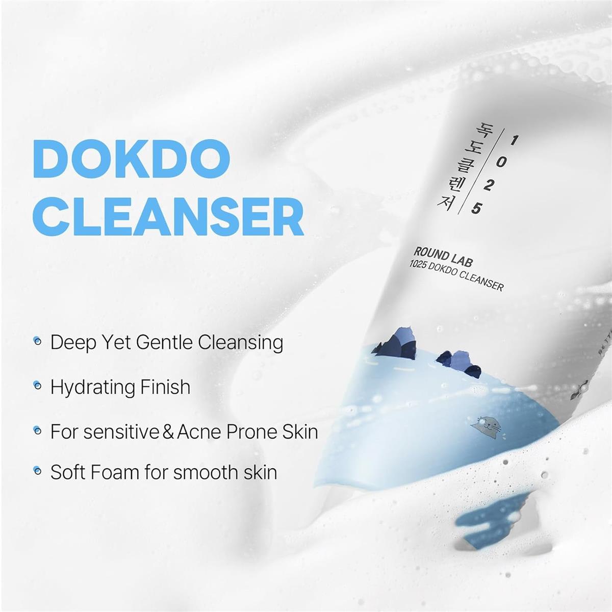 ROUND LAB 1025 DOKDO Gesichtsreiniger (150 ml, 5,07 fl.oz)