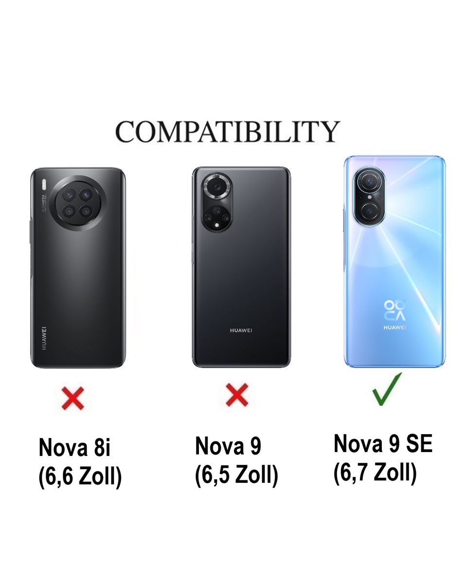 Hülle für Huawei Nova 9 SE Handyhülle Silikon Cover Case Bumper klar