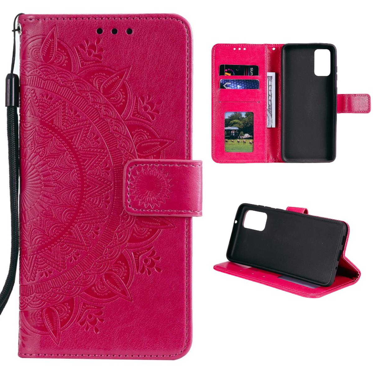 Hülle für Samsung Galaxy A52/A52 5G/A52s 5G Handy Flip Case Cover Mandala Pink