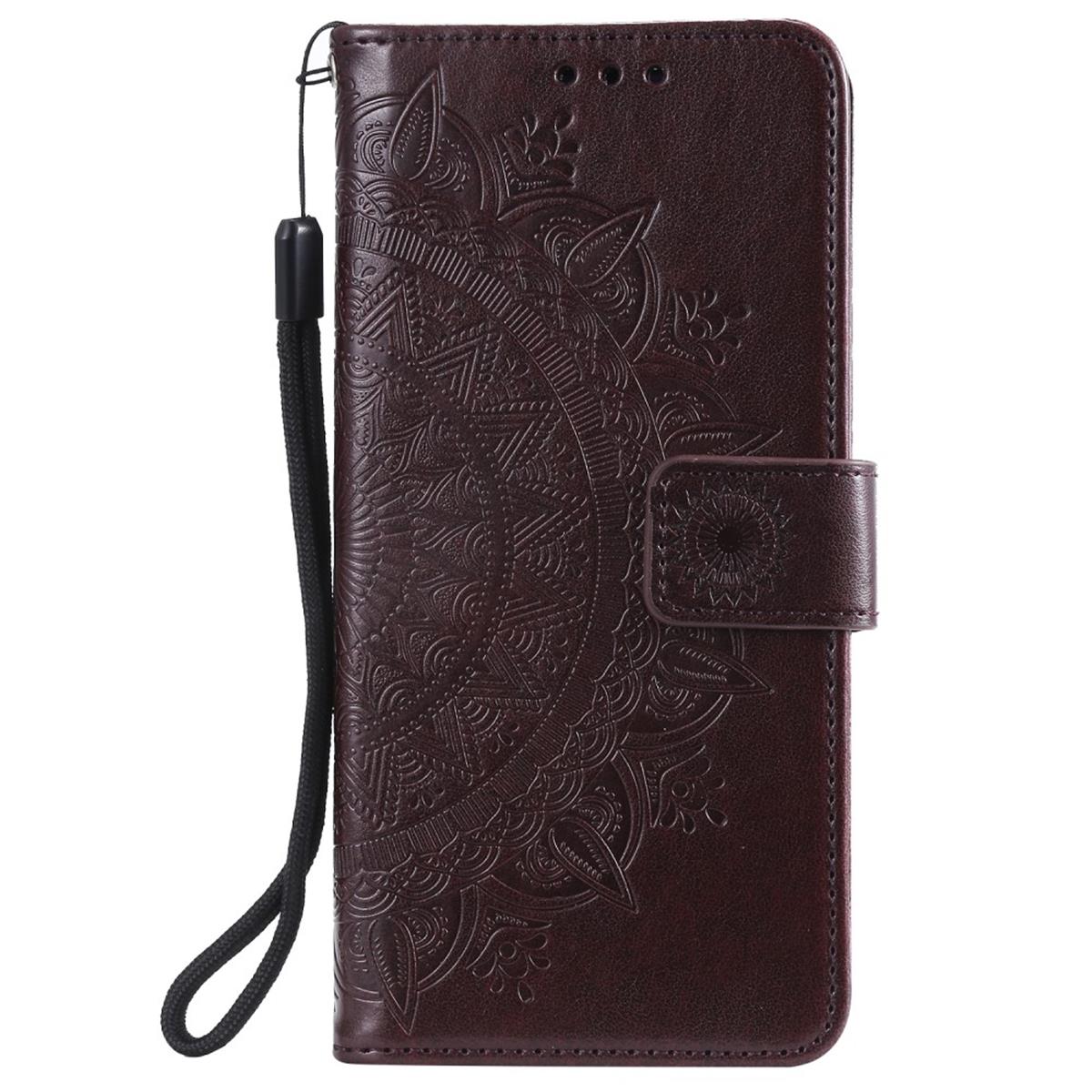 Hülle für Samsung Galaxy A32 4G Handy Tasche Flip Case Cover Etui Mandala Braun