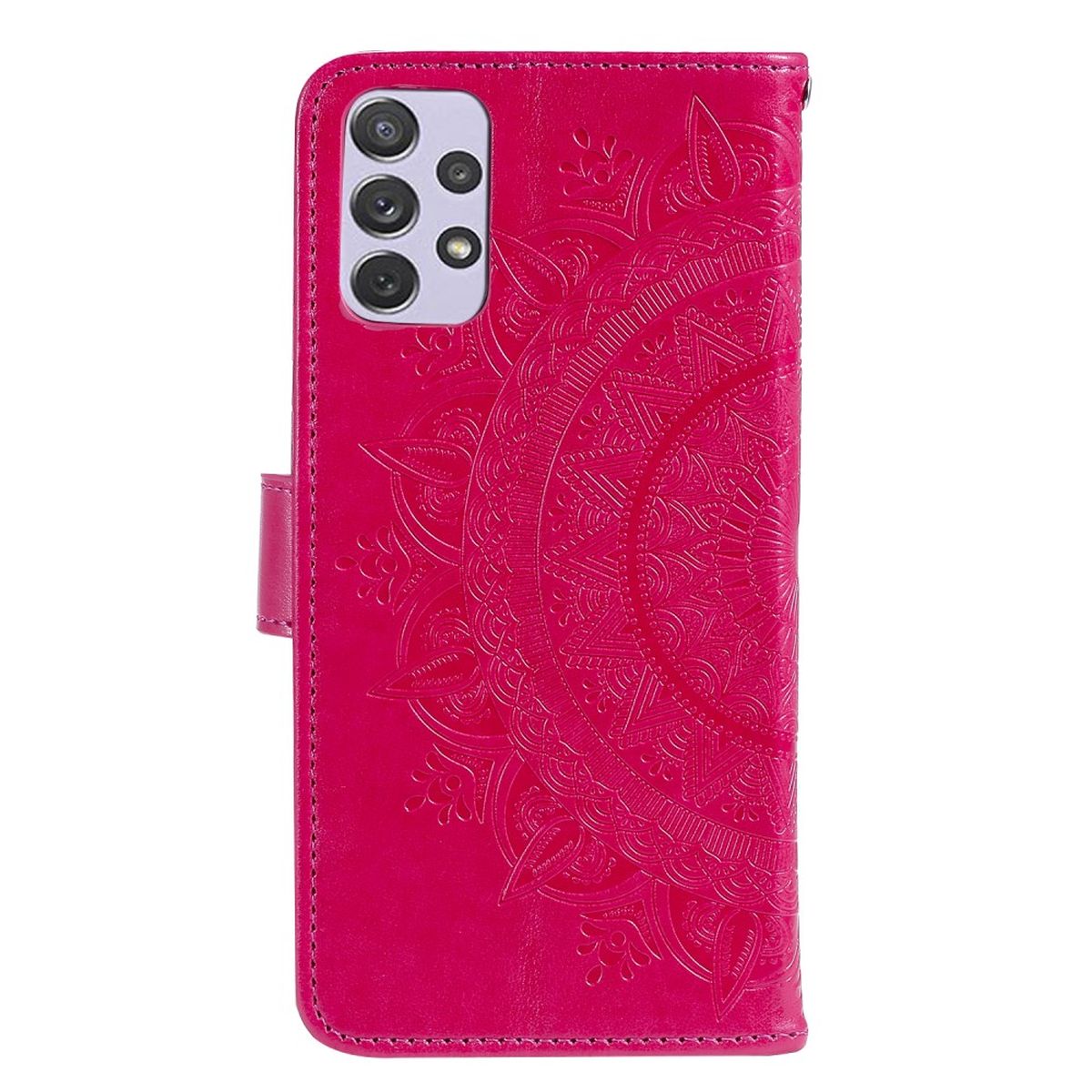 Hülle für Samsung Galaxy A73 5G Handyhülle Flip Case Cover Tasche Mandala Pink