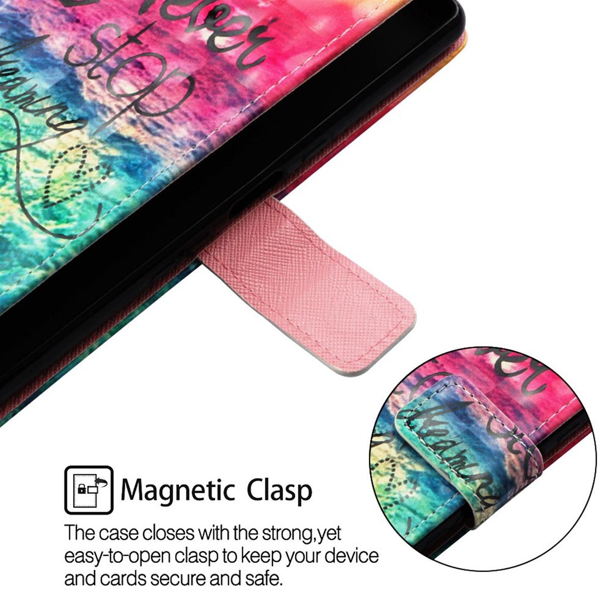 Hülle für Samsung Galaxy M20 Handyhülle Schutzhülle Cover Motiv Case Never stop