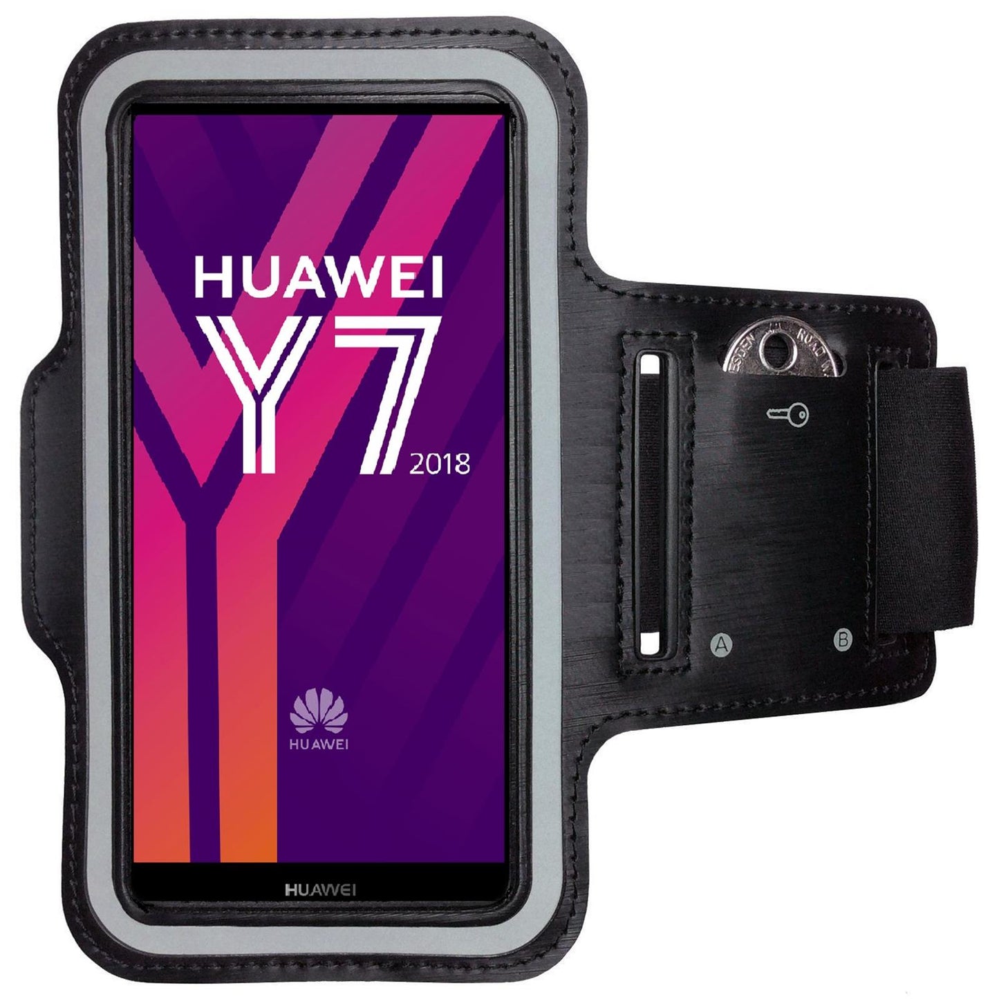 Huawei Y7 2018 Sportarmband Fitness Armband Jogging Hülle Laufhülle