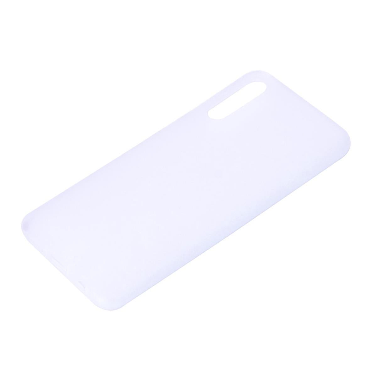 Hülle für Samsung Galaxy A50/A30s Handyhülle Silikon Case Cover Handytasche matt weiß