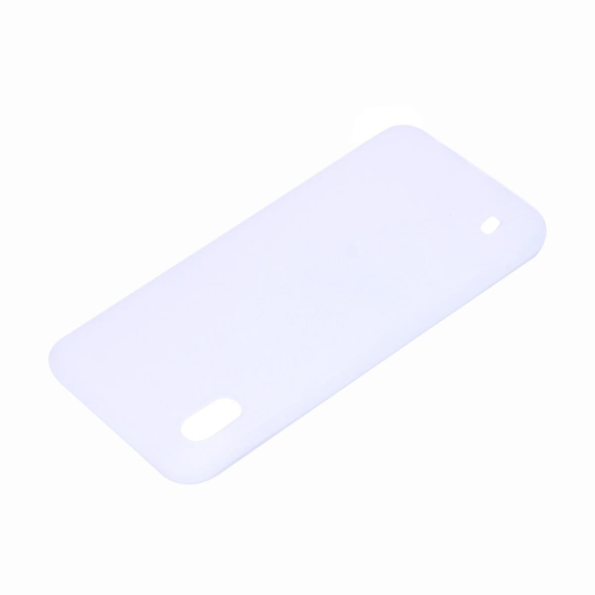 Hülle für Samsung Galaxy A10 Silikon Cover Bumper Schutzhülle Case matt weiß