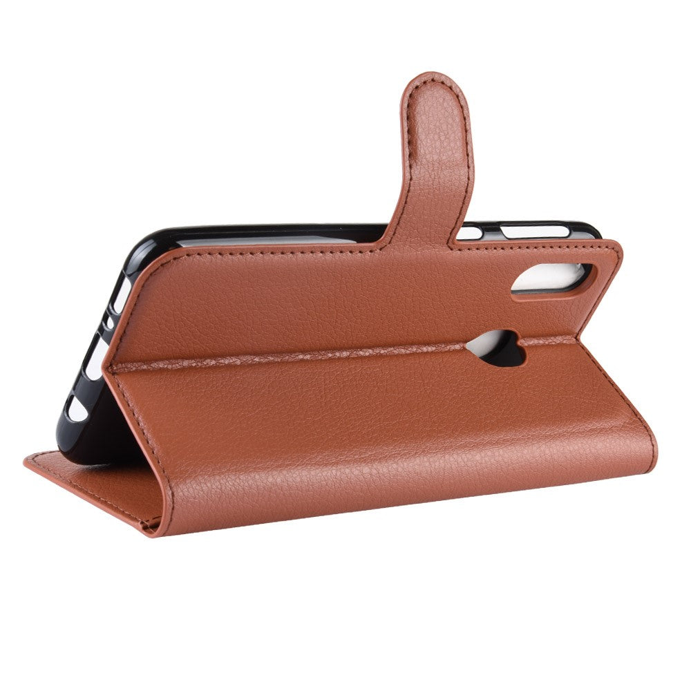 Hülle für Samsung Galaxy M20 Handyhülle Flip Case Schutzhülle Cover Tasche Braun