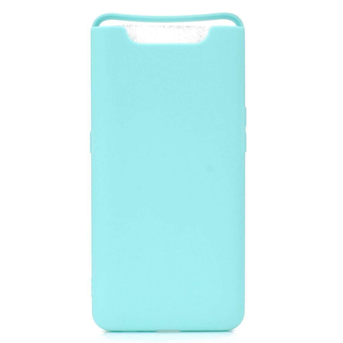 Hülle für Samsung Galaxy A80 Handyhülle Silikon Cover Schutzhülle Tasche Case matt Grün
