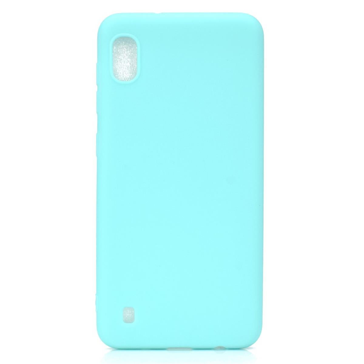 Hülle für Samsung Galaxy A10 Silikon Cover Bumper Schutzhülle Case matt Grün