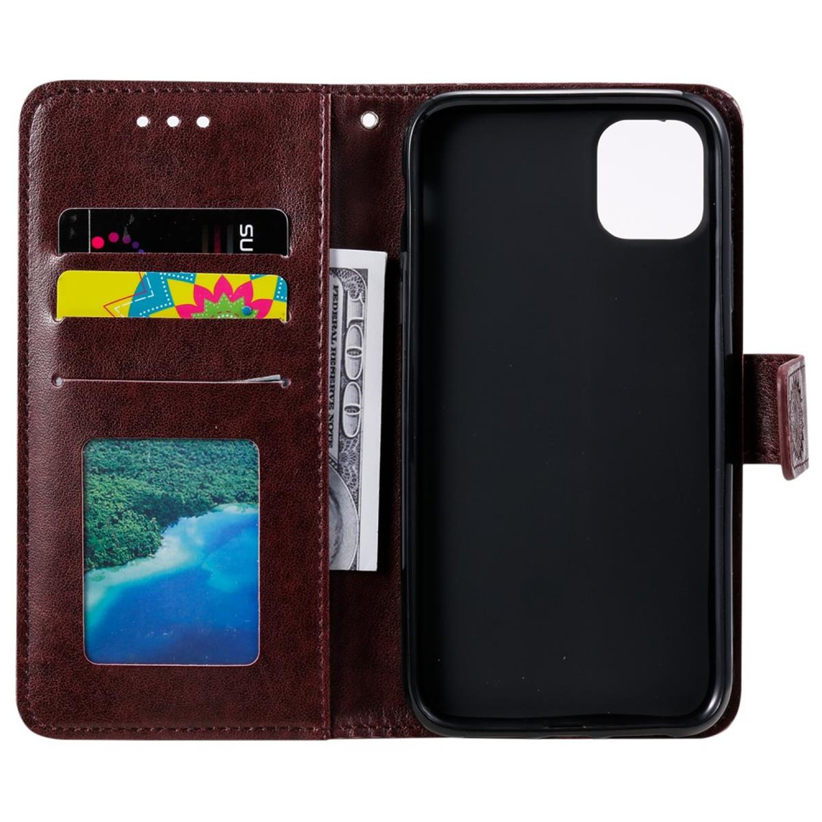 Hülle für Apple iPhone 13 Mini Handyhülle Flip Case Cover Tasche Mandala Braun