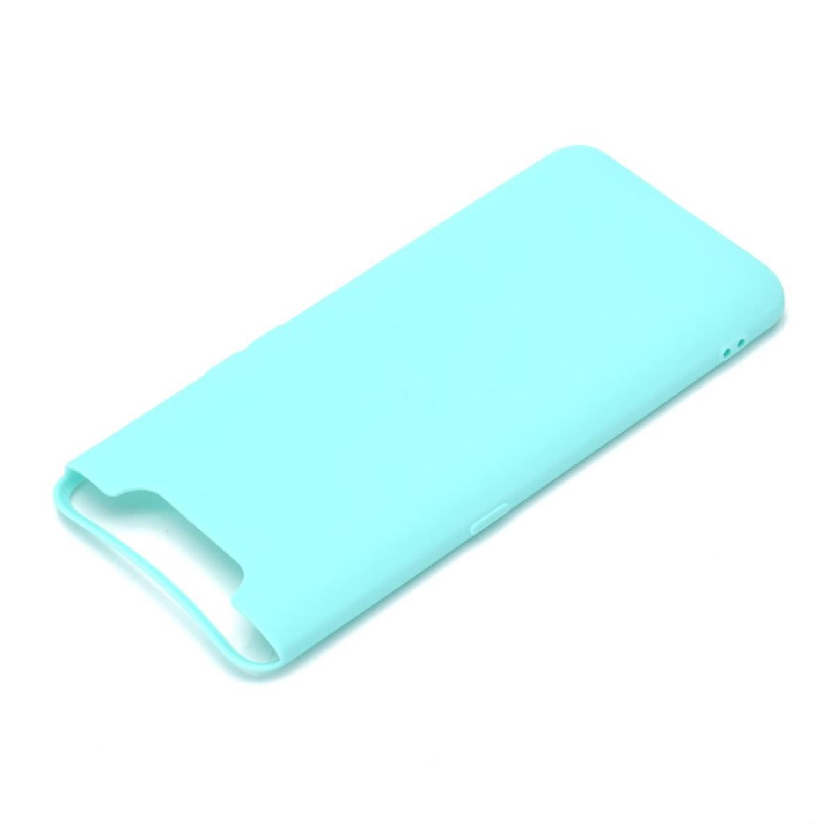 Hülle für Samsung Galaxy A80 Handyhülle Silikon Cover Schutzhülle Tasche Case matt Grün