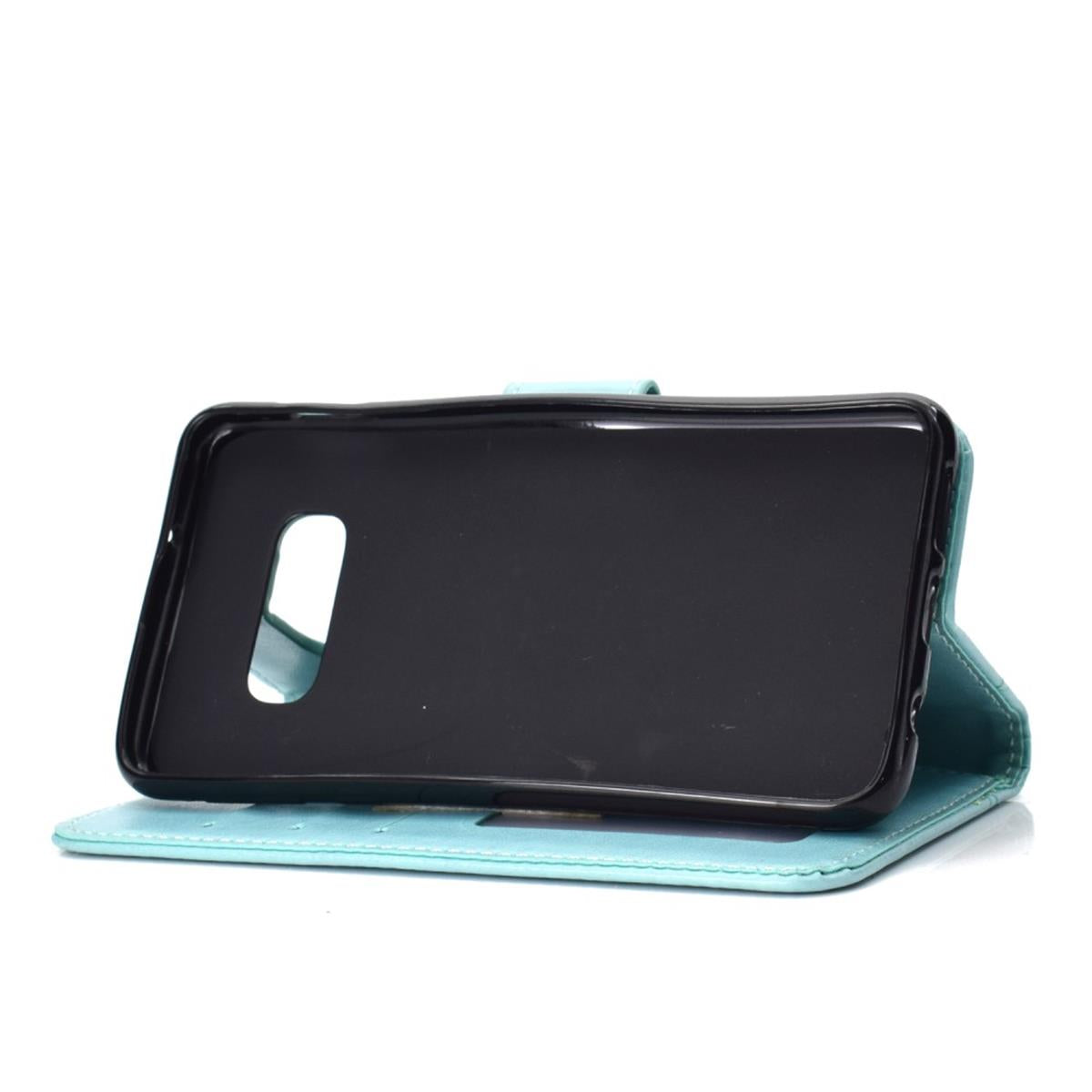Hülle für Samsung Galaxy S10e Handyhülle Flip Case Cover Schutzhülle Mandala Mint