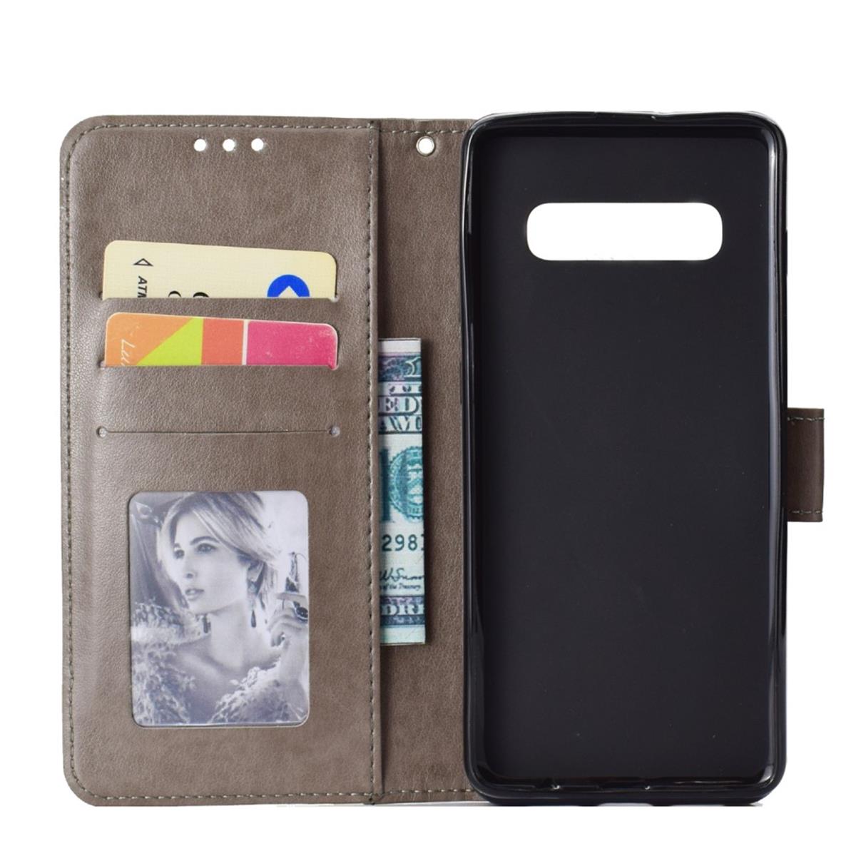 Hülle für Samsung Galaxy Note 8 Handy Tasche Flip Case Cover Etui Mandala Grau