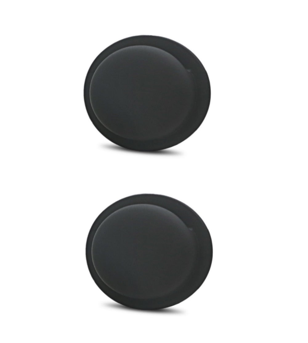 2er Pack - Silikonhülle für Apple AirTags 2021 - Cover selbstklebend - Schwarz